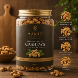 Premium Salted & Roasted Cashews – Crunchy Gourmet Cashew Nuts | Rich, Fresh & Delicious