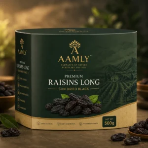Premium Black Raisins – Sun Dried Natural Black Kishmish | Sweet, Soft & Nutrient Rich