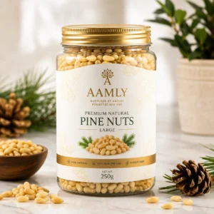 Premium Pine Nuts – Naturally Rich, Buttery & Nutrient Dense | Gourmet Chilgoza Kernels